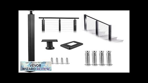 VEVOR Cable Rail Post Level Deck Stair Post 42 x 0.98 x Review