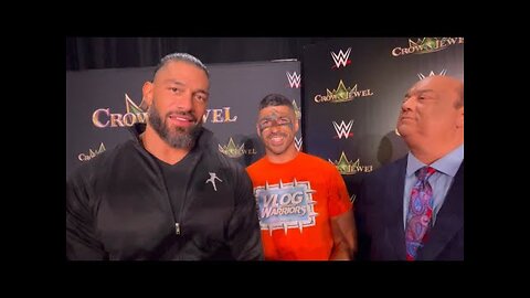 Roman Reigns, Triple H, & Logan Paul - Post WWE Crown Jewel Media Interviews 9/17/22