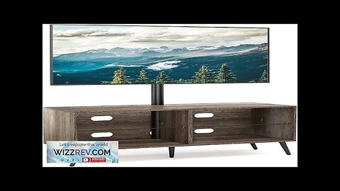 Rfiver Swivel Wood TV Stand with Mount for 32-70 Inch Flat Screen Review