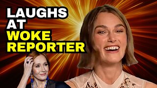 Actress Keira Knightley Laughs At WOKE Reporter Over JK Rowling Boycott