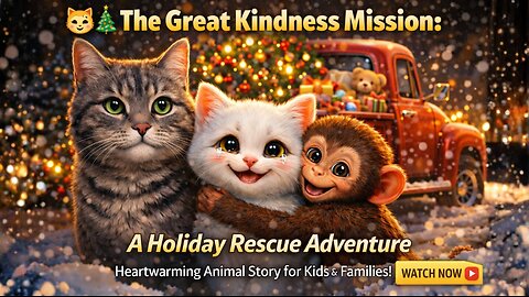 🐱🎄 The Christmas Rescue Crew: A Magical Mission of Love | Cat & Monkey Save Strays This Holiday
