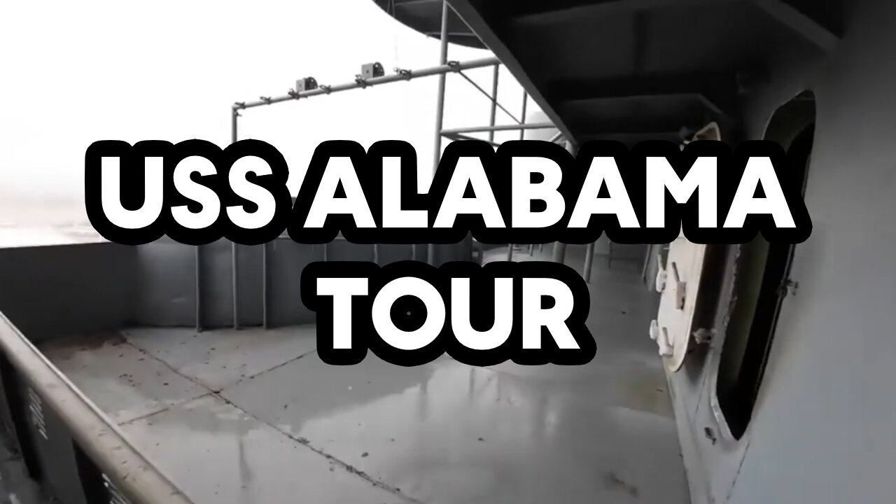 Exploring the USS Alabama in Mobile, Alabama on a Foggy Day