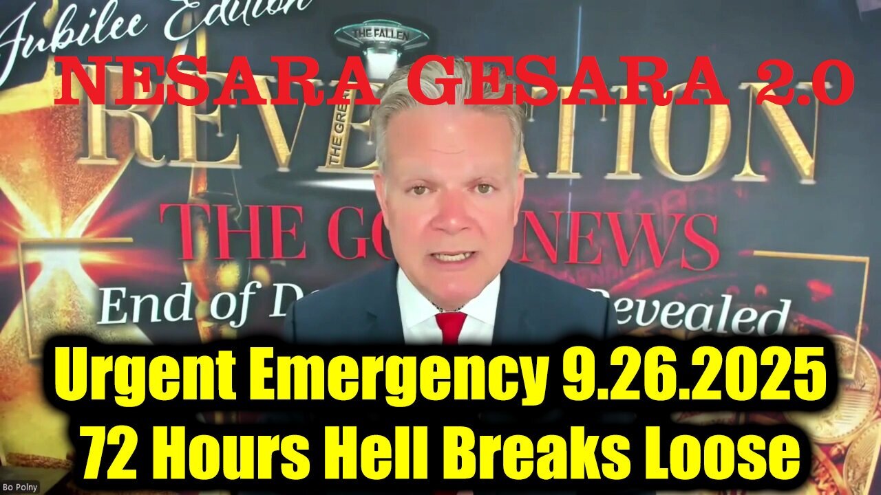 Bo. Urgent Emergency 9.26.25 - No Way Out: The Final Act & Brace For Next 24 Hours