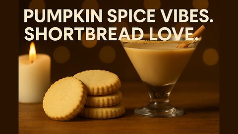 Pumpkin Spice Martini & Buttery Shortbread | The Perfect Fall Pair! 🍂