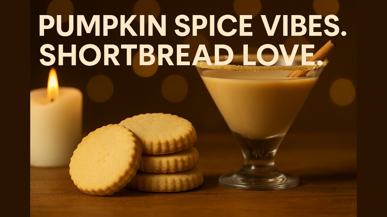 Pumpkin Spice Martini & Buttery Shortbread | The Perfect Fall Pair! 🍂