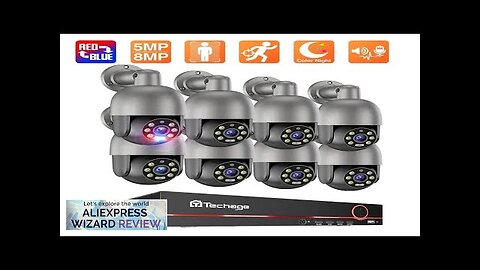 Techage HD 5MP 8MP POE Smart Security PTZ Camera System Outdoor Ultra Review