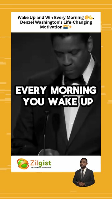 Wake Up and Win Every Morning 🌞💪 | Life-Changing Motivation Denzel Washington’s🌅✨