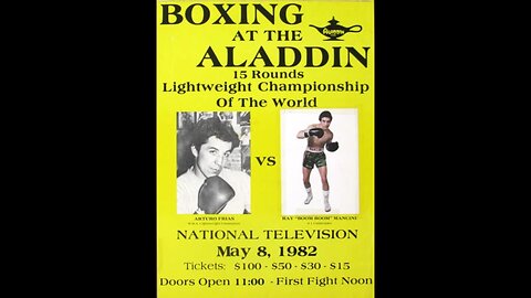 Arturo Frias vs. Ray Mancini for the WBA World Lightweight Championship