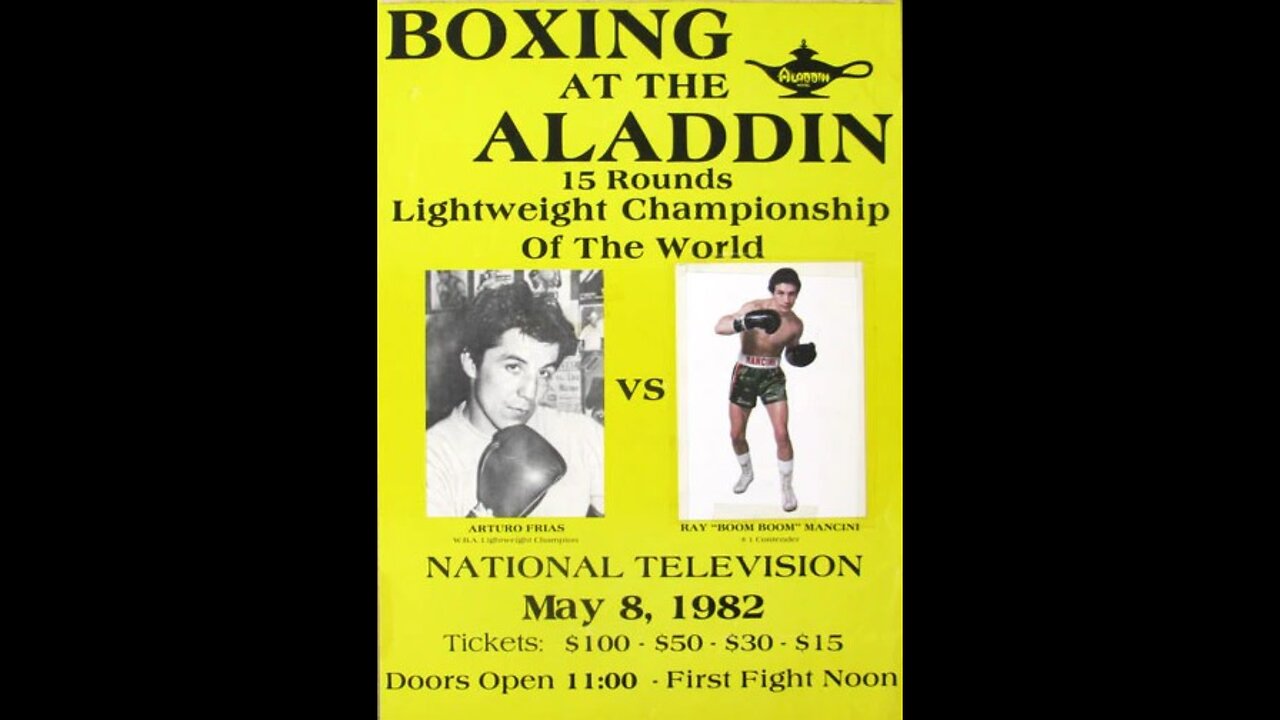 Arturo Frias vs. Ray Mancini for the WBA World Lightweight Championship