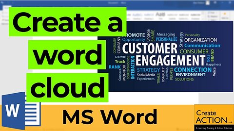Create a Word Cloud in WORD