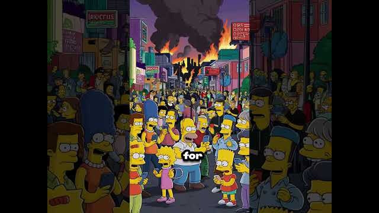 SIMPSONS L.A. FIRES