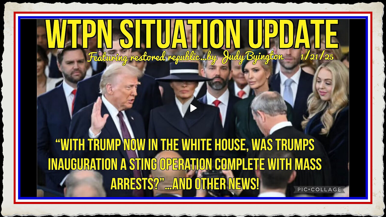 WTPN SIT UP Was Trump inauguration a sting operation complete with mass arrests