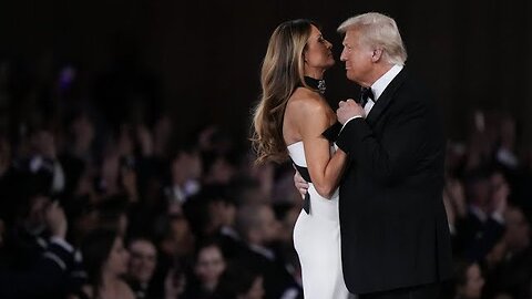 Donald Trump and Melania Trump's first dance after 2025 inauguration at Commander in Chief ball