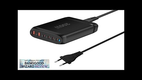 GaN Tech Bakeey 200W 6-Port USB PD Charger 2USB-A+4USB-C PD Fast Charging Review