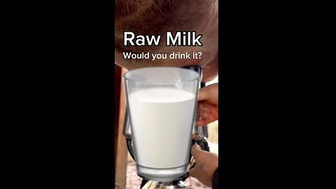 Raw Milk….🥛Would you drink it?