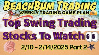 Top Swing Trading Stocks to Watch 👀 | 2/10 – 2/14/25 | BDRY APLY NVDY SARK GOOY MED METC ELF & More