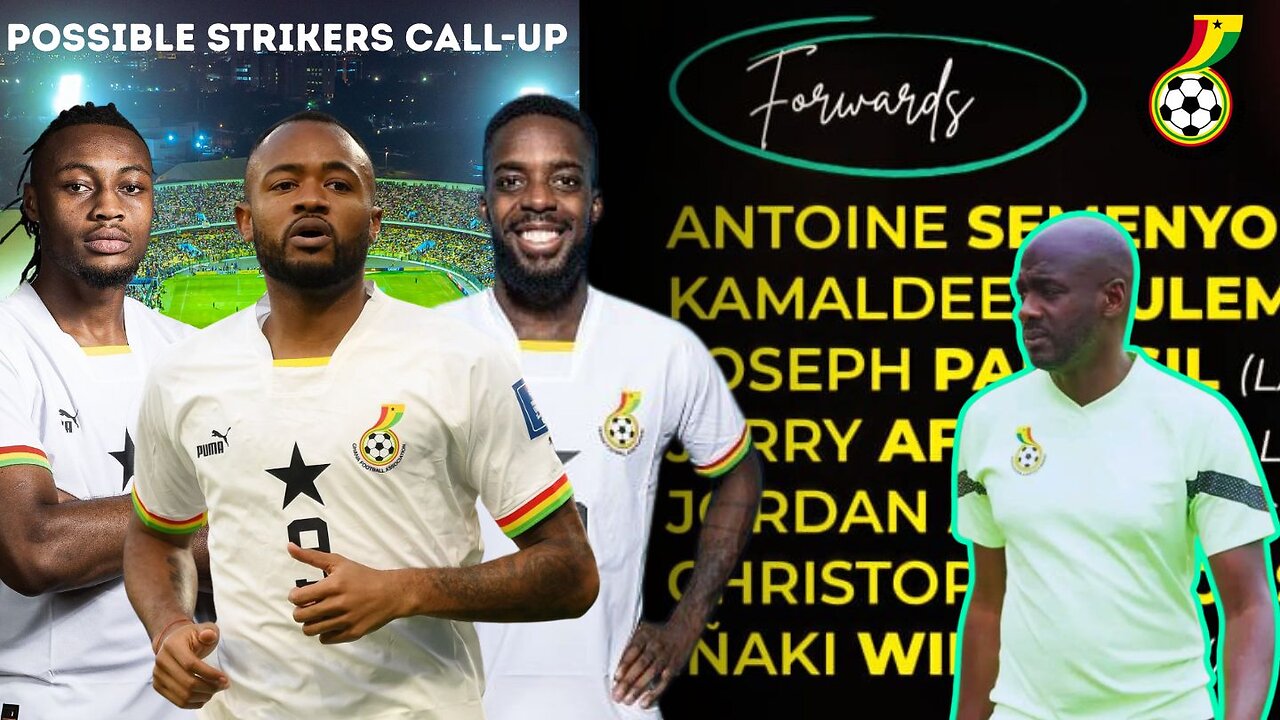 Ghana Vrs C.A.R & Comoros - Final 25 Man Squad.Predicted Midfielders to be Invited
