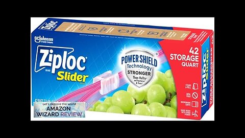 Ziploc Quart Food Storage Slider Bags Power Shield Technology for More Durability Review