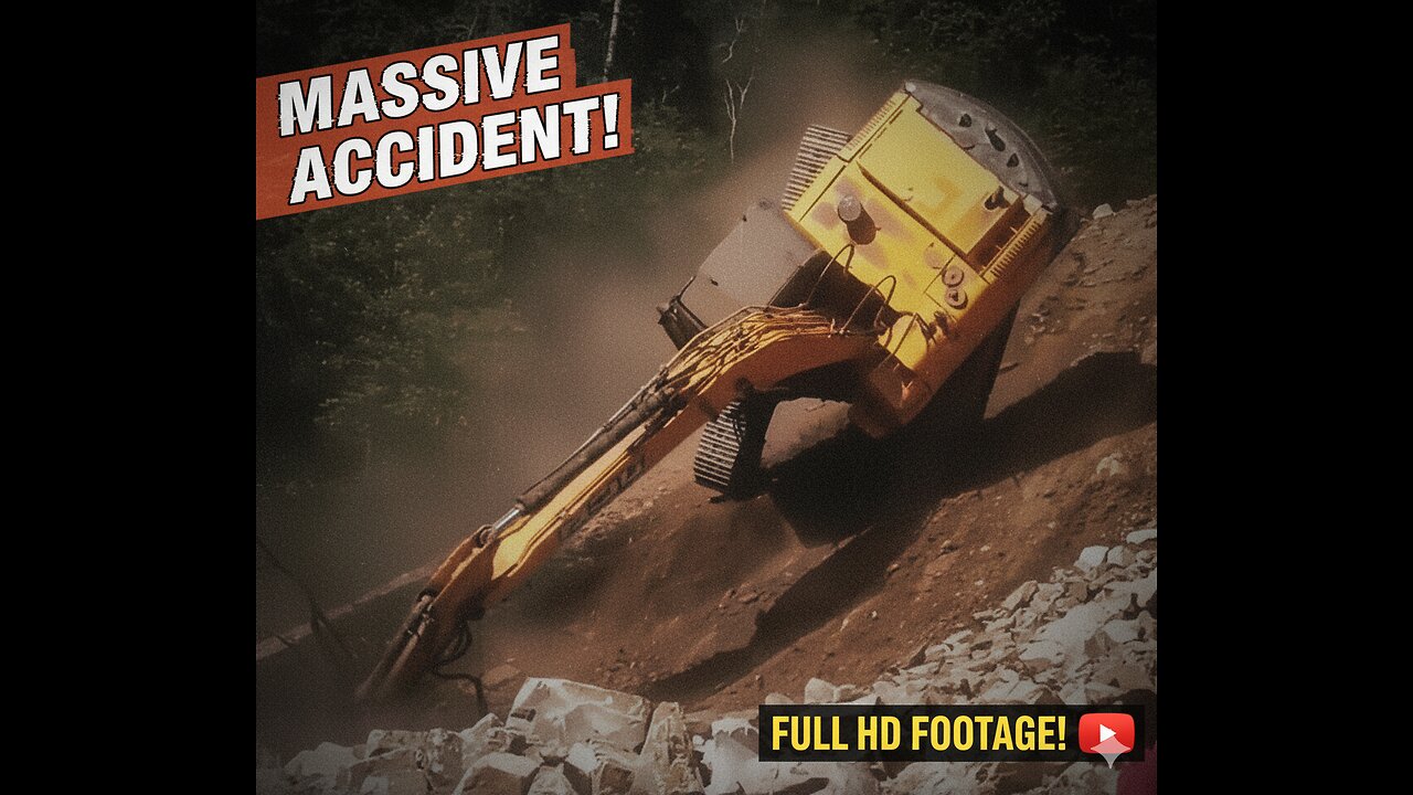 Heavy JCB MACHINE accident