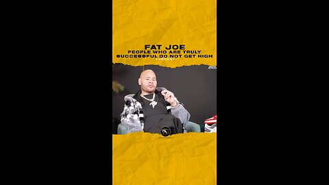 @fatjoe People who are truly successful do not get high. #fatjoe 🎥 @ghettorunwayspodcast