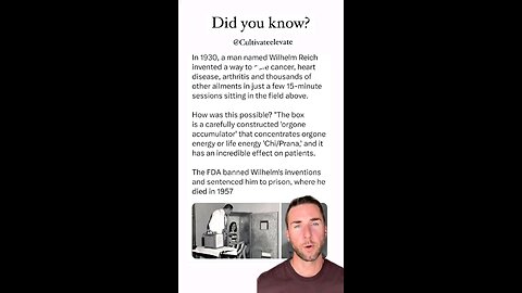 Wilhelm reich healing illnesses in 15 minutes?