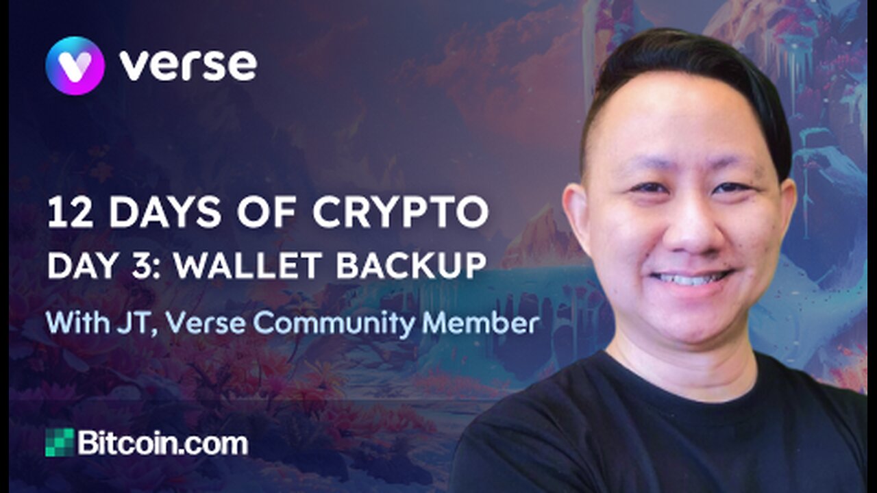 12 Days of Crypto - Day 3 (Backing up your wallet)