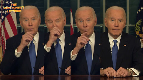 Creepy Joe delivers farewell lies.