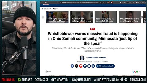 MORE Somali FRAUD Exposed, The US Is Being EXTACTED And Destroyed | Tim Pool