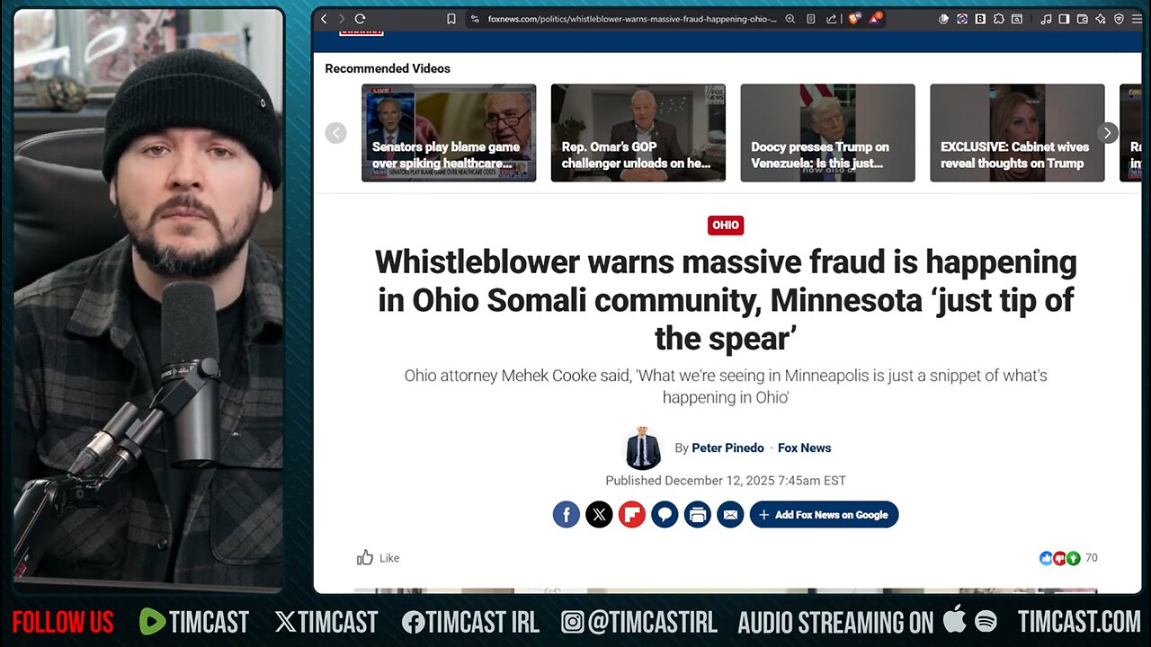 MORE Somali FRAUD Exposed, The US Is Being EXTACTED And Destroyed | Tim Pool