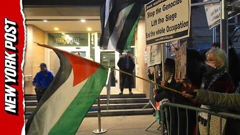 Hateful mob of anti-Israel protesters descend on NYC synagogue urging the 'resistance'