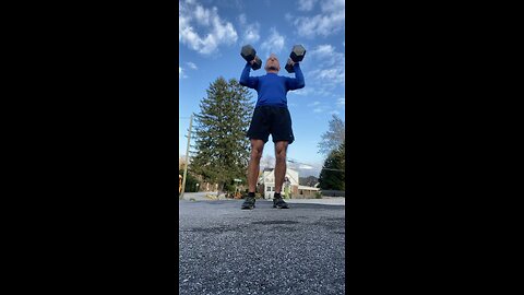 Dumbbell Press and Squat