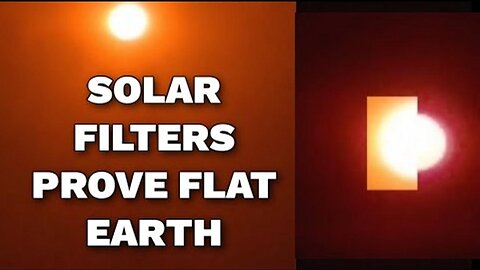 [Feb 13, 2025] Sunset on a Flat Earth with a solar filter