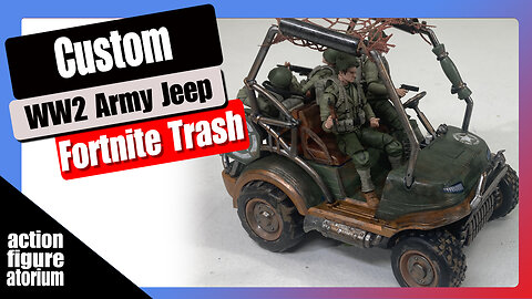 Customizing a Fortnite Golf Cart into a WW2 Army Jeep | I guarantee results!