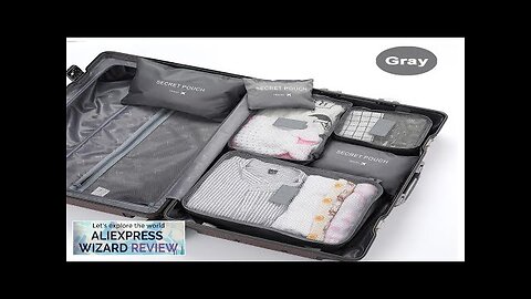 6 Pcs Travel Clothes Storage Waterproof Bags Portable Luggage Organizer Pouch Packing Review