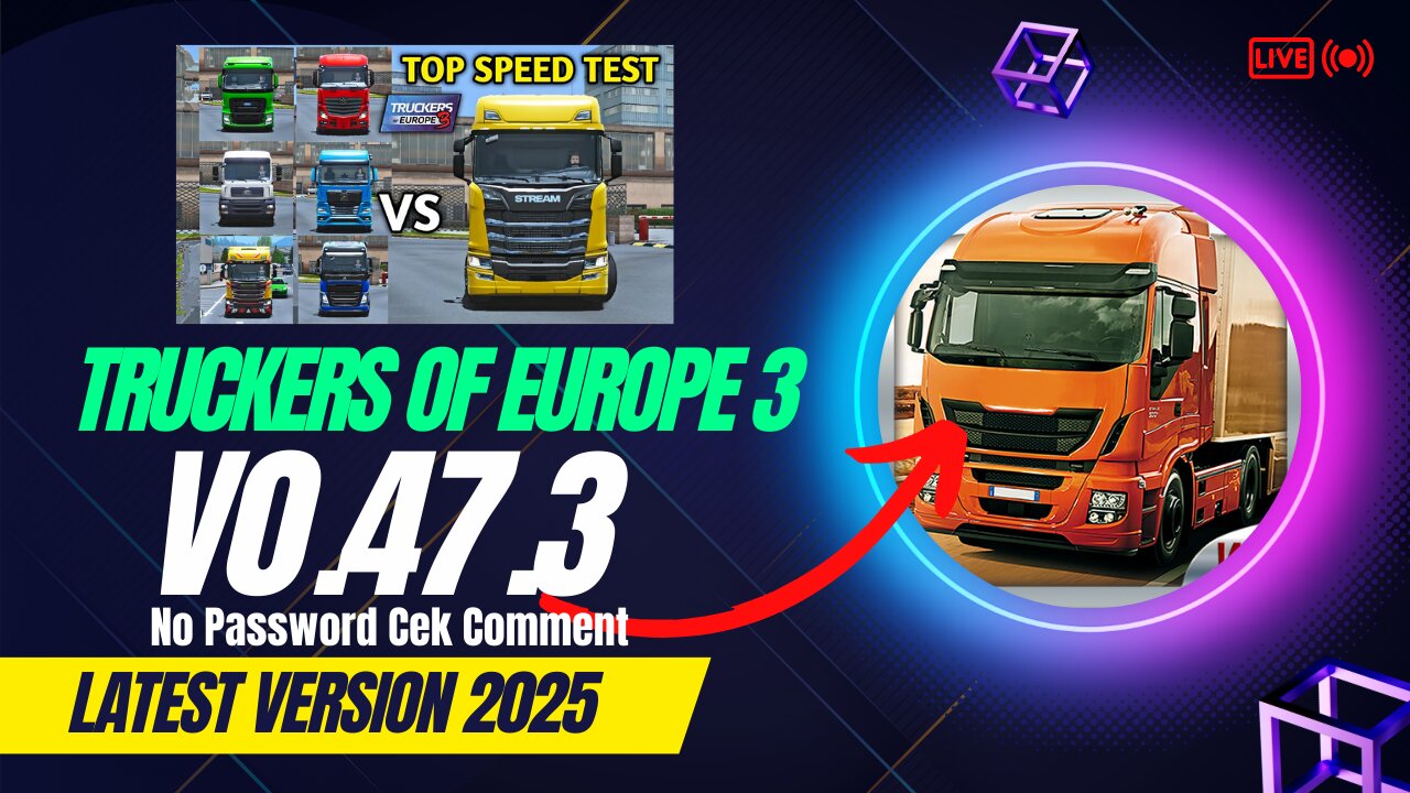 Truckers Of Europe 3 Mod Apk v0.47.3 New 2025 - Unlock All Truck Level Max & Unlimited Money