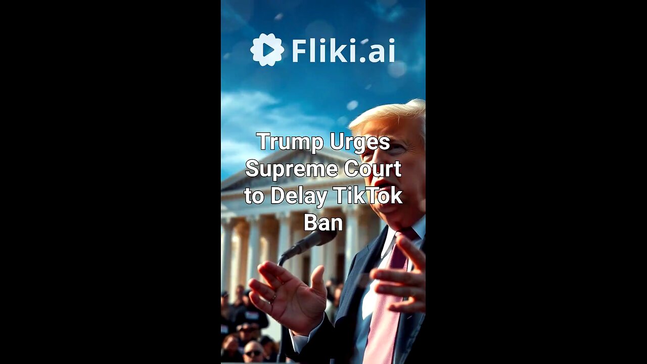 Trump urges US Supreme Court to delay TikTok ban