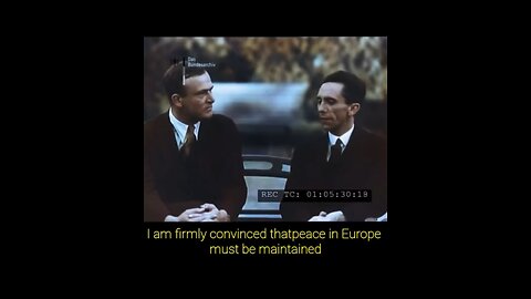 Goebbels “Peace in Europe”
