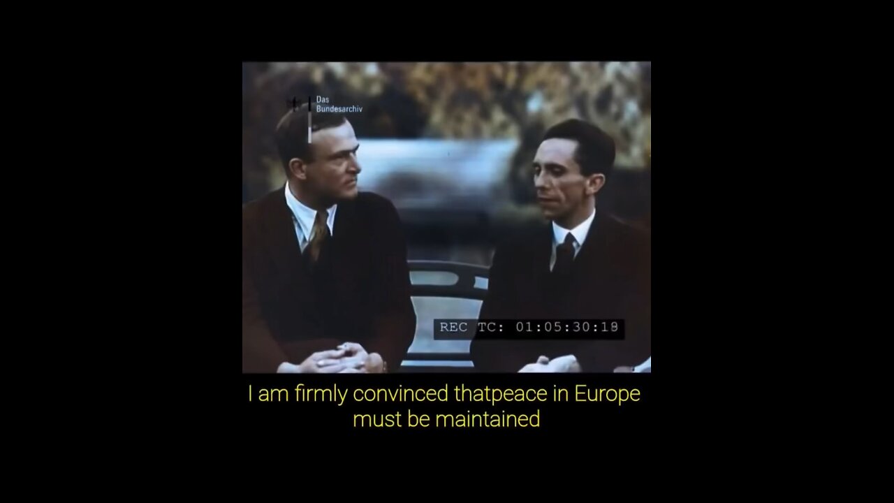 Goebbels “Peace in Europe”