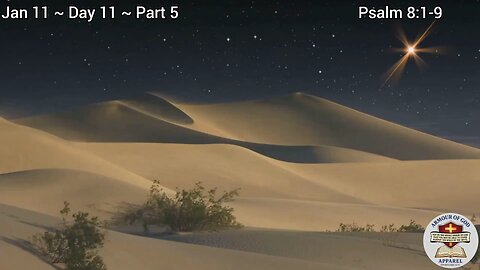 Bible in a Year! Jan 11 ~ Day 11 ~ Part 5 Psalm 8:1-9 Faith. Scripture. Truth. Devotional!