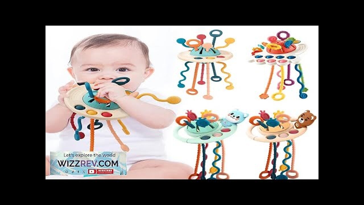 Baby Montessori Toys Pull String Sensory Toys Baby 6 12 Months Silicone Review