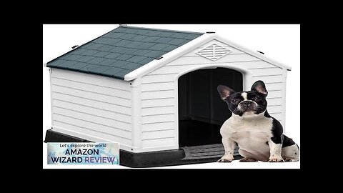 YITAHOME 28.5'' Plastic Dog House Outdoor Indoor Doghouse Puppy Shelter Water Resistant Review