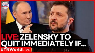 LIVE: Zelensky Announces He Is Ready To Resign If It Ends Conflict With Russia! World News Live