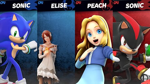 06 Sonic & Princess Elise vs Maria Robotnik & Shadow SSBU Quickie