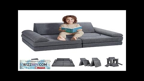 VEVOR Kids Couch 10Pcs Modular Kids Play Couch Toddler Couch Sofa Bed Review