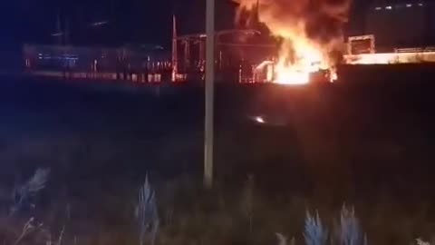 Tolkay railway 110/10/3 kV Kinel-Cherkassy in the Samara region caught fire.