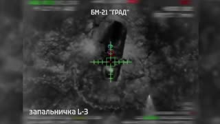 A Fully-Loaded Russian Launcher is Blown to Bits(Incredible Detonation)