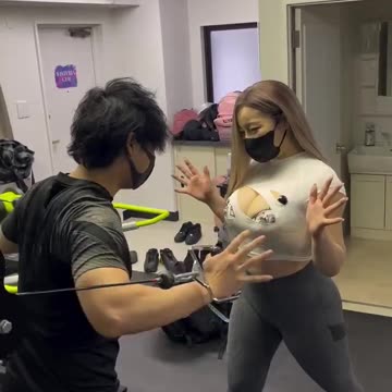 You can't touch my boobs.