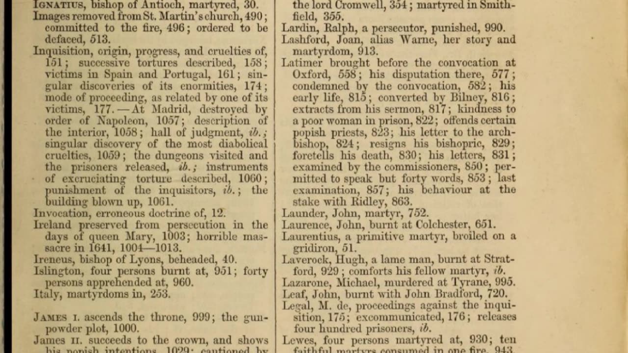 Foxe's Book of Martyrs: Section XIII