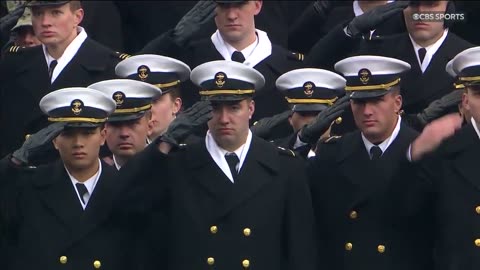 The Salute to the National Anthem 🏈 Army Navy Game in Baltimore