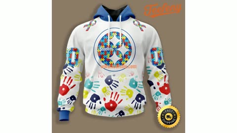 Pittsburgh Steelers Autism Awareness 3D Hoodie Family Matching